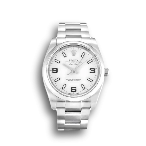 Rolex Air-King White Quarter Arabic 114200