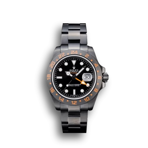Rolex Swiss Explorer Black Ceramic Bezel Black Dial Watch 98240
