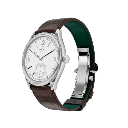 Rolex 1908: 39 mm, yellow gold with an alligator leather strap, m52508-0006 - 图片 4