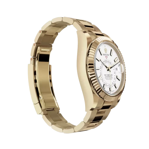 Rolex Sky-Dweller: 42 mm, Yellow gold with an intense white dial and an Oyster bracelet, m336938-0003 - 图片 5