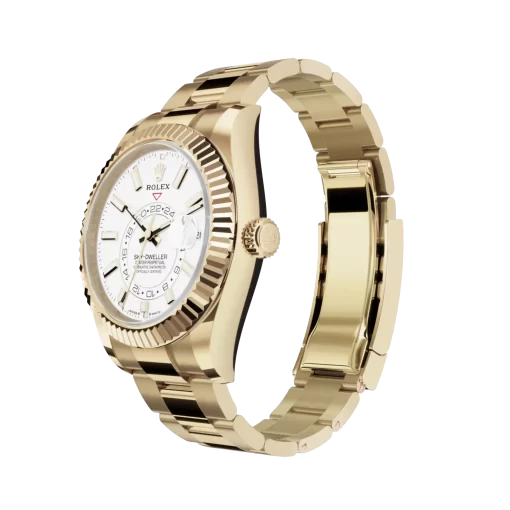Rolex Sky-Dweller: 42 mm, Yellow gold with an intense white dial and an Oyster bracelet, m336938-0003 - 图片 3