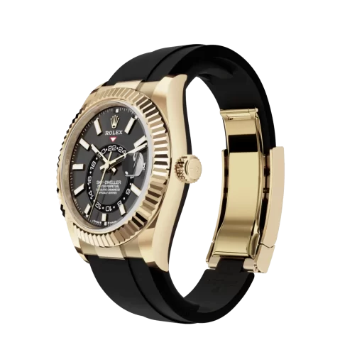 Rolex Sky-Dweller: 42 mm, Yellow gold with a bright black dial and an Oysterflex bracelet, m336238-0002 - 图片 2