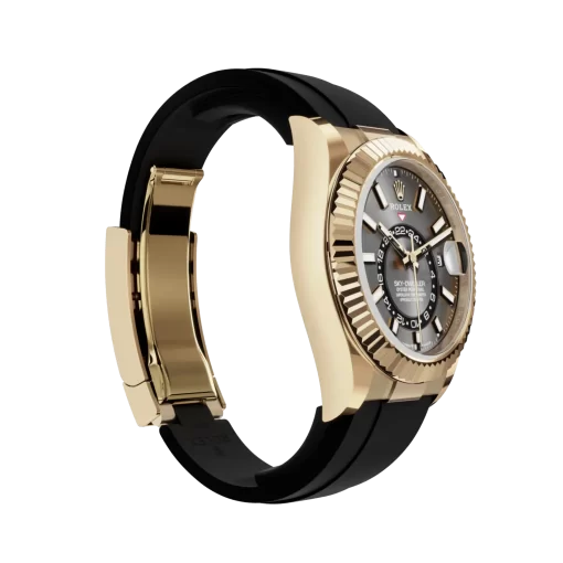 Rolex Sky-Dweller: 42 mm, Yellow gold with a bright black dial and an Oysterflex bracelet, m336238-0002 - 图片 3