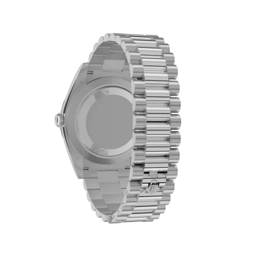 Rolex Day-Date: 40 mm, Platinum with an ice-blue dial, Fluted bezel and a President bracelet, m228236-0012 - 图片 5