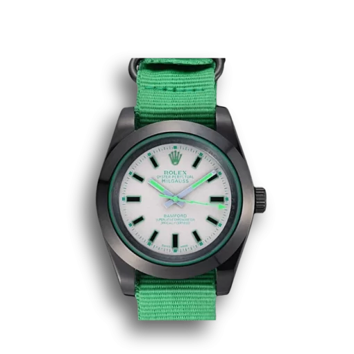 Rolex Milgauss Bamford Green Nylon Strap 622004