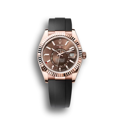 Rolex Sky-Dweller: Oyster, 42 mm, Everose gold, Chocolate dial, m336235-0002