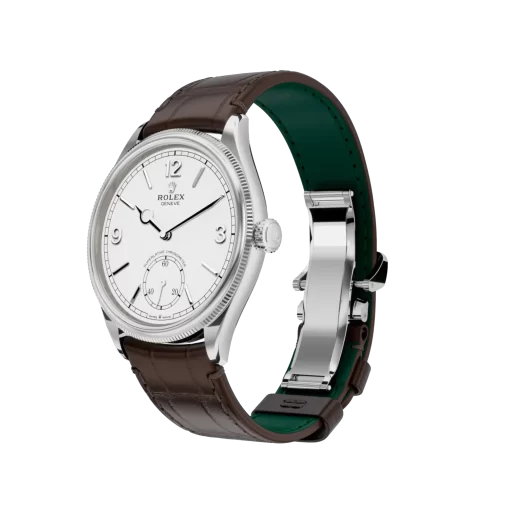 Rolex 1908: 39 mm, white gold with an alligator leather strap, m52509-0006 - 图片 5